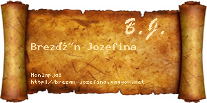 Brezán Jozefina névjegykártya